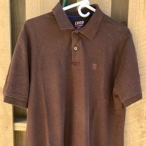 Izod men's large brown shirt